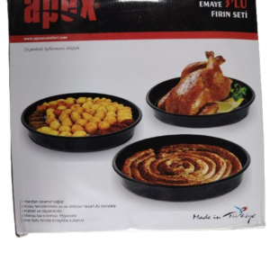 Apex Emajlirane okrugle tepsije 3/1