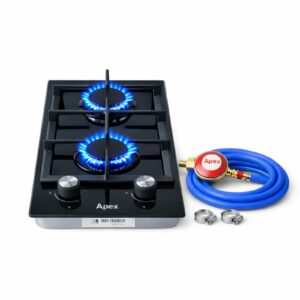 Apex Ugradna ploca sa dve ringle staklo - termoelement + dodaci