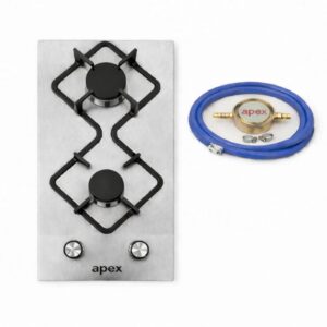 Apex Ugradna ploca sa dve ringle inox - termoelement + dodaci