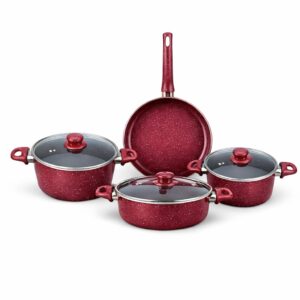Granit set 7 delova - crveni